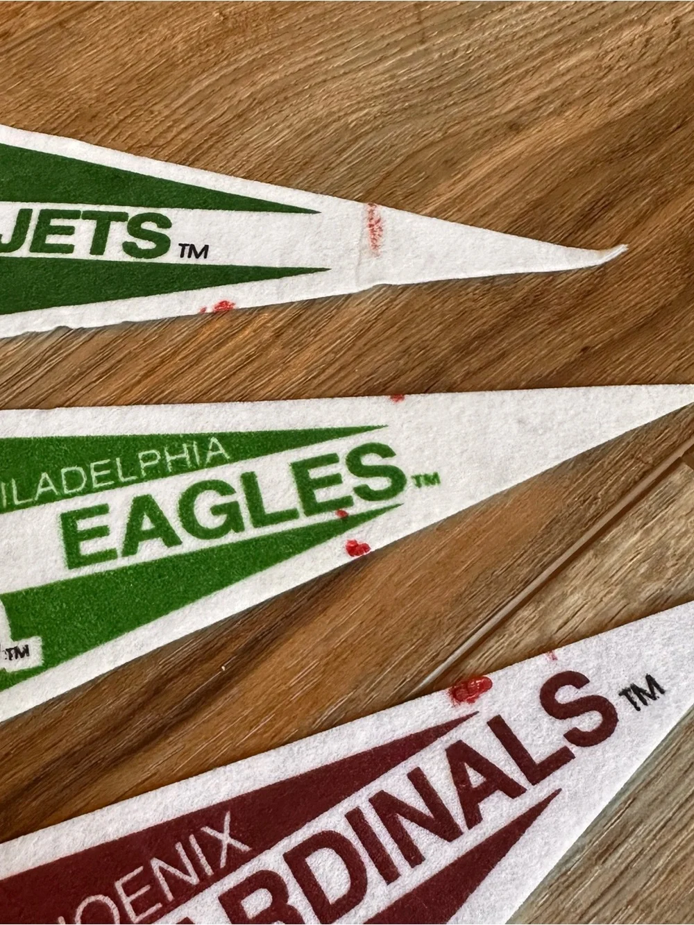 Vintage NFL Team Pennant Set.  28- 9” pennants